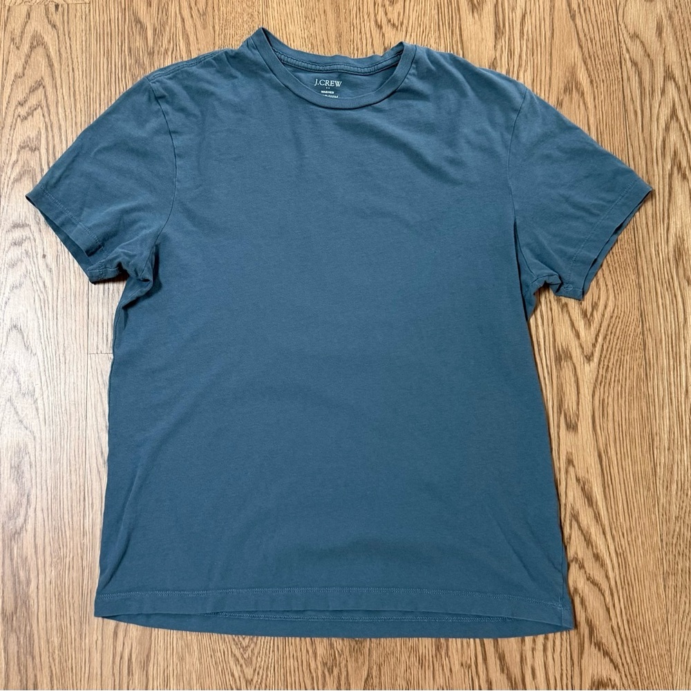J. Crew Men's Teal Crewneck Short Sleeve Tee